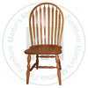 Oak Windsor Plain 8 Arrow Side Chair Has Wood Seat