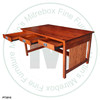 Maple Mission Craftsman Desk 60''W x 30''H x 36''D With 2 Drawers and Keyboard Tray.