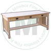 Pine Mission Craftsman Desk 60''W x 30''H x 36''D With 2 Drawers and Keyboard Tray.