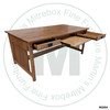 Pine Mission Craftsman Desk 60''W x 30''H x 36''D With 2 Drawers and Keyboard Tray.