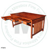 Pine Mission Craftsman Desk 60''W x 30''H x 36''D With 2 Drawers and Keyboard Tray.