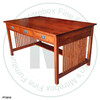 Pine Mission Craftsman Desk 60''W x 30''H x 36''D With 2 Drawers and Keyboard Tray.