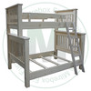 Maple Single Over Queen Cottage Slat Bunk Bed