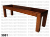 Oak Contempo Bench 16''D x 48''W x 18''H With Wood Seat