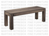 Oak Contempo Bench 16''D x 72''W x 18''H With Wood Seat