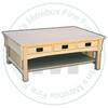 Wormy Maple Mission 6 Drawer Coffee Table