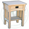 Wormy Maple Mission Telephone Table 21''W x 26''H x 18''D