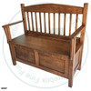 Wormy Maple Mission SpIndle Bench