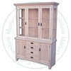 Wormy Maple Shaker Hutch And Buffet With Crown 56''W x 81''H x 19''D