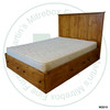 Wormy Maple King Cottage Condo Bed With End Drawers 53'' Headboard