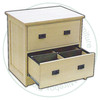 Wormy Maple Mission Lateral Filing Cabinet 32''W x 30''H x 21''D With 2 Drawers