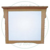 Wormy Maple Mission Wall Mirror 36''W x 30''H x 3''D