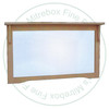 Wormy Maple Mission Wall Mirror 48''W x 30''H x 3''D