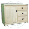 Wormy Maple Mission Credenza 52''W x 37''H x 19''D With 1 Door And 3 Drawers.