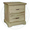 Wormy Maple Cottage Deluxe Night Stand 24''W x 28''H x 19''D With 2 Drawers