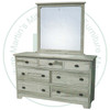 Wormy Maple Lakeport 7 Drawer Dresser