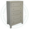 Wormy Maple Urbana 5 Drawer Chest Of Drawers