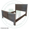 Wormy Maple Rustic Pioneer King Panel Bed