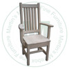 Pine Shaker Arm Chair 17'' Deep x 43'' High x 18'' Wide