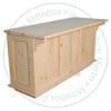 Pine Simplicity Island 30''D x 72''W x 36''H With 3 Doors