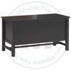 Oak Brooklyn Blanket Box 19.5''D x 41''W x 23''H