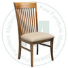 Wormy Maple Demi - Lume Side Chair With Upholstered Seat
