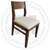 Wormy Maple Standford Side Chair With Upholstered Seat