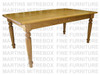 Maple Country Lane Harvest Table 42''D x 60''W x 30''H