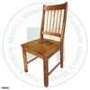 Wormy Maple Mini Mission Side Chair Has Wood Seat