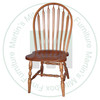 Wormy Maple Plain Deep Seat Side Chair Has Wood Seat