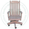 Wormy Maple Dickson Mission Office Chair Has Wood Seat