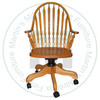 Wormy Maple Fancy Arrow Office Chair Has Wood Seat