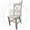 Wormy Maple Rustic X Back Back Side Chair Has Wood Seat