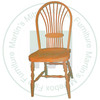 Wormy Maple Hoop Wheat Sheaf Side Chair Has Wood Seat