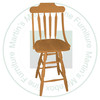 Wormy Maple Oxbow Bent 30'' Barstool Has Wood Seat