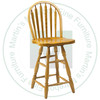 Wormy Maple Plain With Swivel 30'' Barstool Has Wood Seat