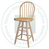 Wormy Maple Plainwood With Swivel 30'' Barstool Has Wood Seat