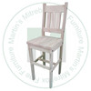 Wormy Maple Timber 24'' Barstool Has Wood Seat