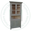 Pine A Series Mini Corner Hutch 16''D x 32''W x 77''H