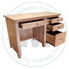 Pine A Series Student Desk 22''D x 46''W x 30''H With 3 Drawers And Square Legs