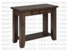 Pine Rough Cut Hall Table With Drawer And Shelf 14''D x 35''W x 30''H