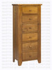 Oak Rough Cut Lingerie Chest 18''D x 20''W x 61''H