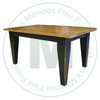 Wormy Maple Dakota Solid Top Harvest Table 36''D x 48''W x 30''H With Tapered 5 1/2''Legs