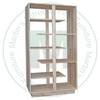 Wormy Maple Staggered Bookshelves 12''D x 36''W x 60''H