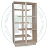 Wormy Maple Staggered Bookshelves 12''D x 48''W x 60''H