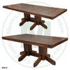 Wormy Maple Yukon Solid Top Double Pedestal Table 36'' Deep x 84'' Wide x 30'' High With 2 - 16'' End Leaves