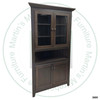 Wormy Maple A Series Corner Hutch 18''D x 40''W x 77''H