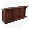 Wormy Maple Simplicity Split Bar 30''D x 72''W x 42''H With 3 Doors And Foot Rail 3 Inner Drawers