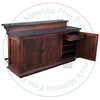 Wormy Maple Simplicity Split Bar 30''D x 72''W x 42''H With 3 Doors And Foot Rail 3 Inner Drawers