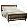 Wormy Maple King Mission Spindle Bed. Bed has a 52'' Headboard and 32'' Footboard. Bed Dimensions 86'' Wide x 87.5'' Deep x 52'' High. ( Texture : Smooth. )

